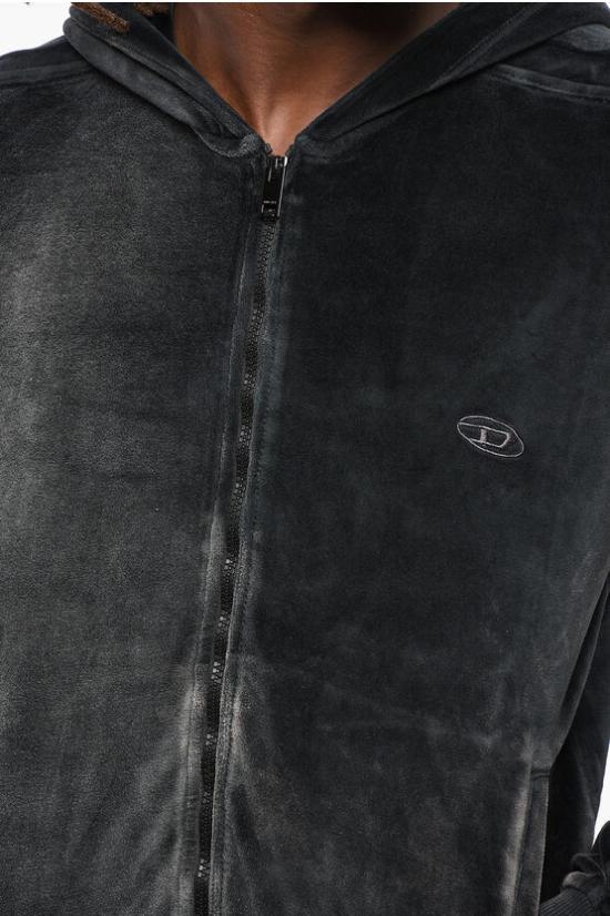  디젤 후드 티셔츠 A12180 0AKAJ 9XX Black - DIESEL