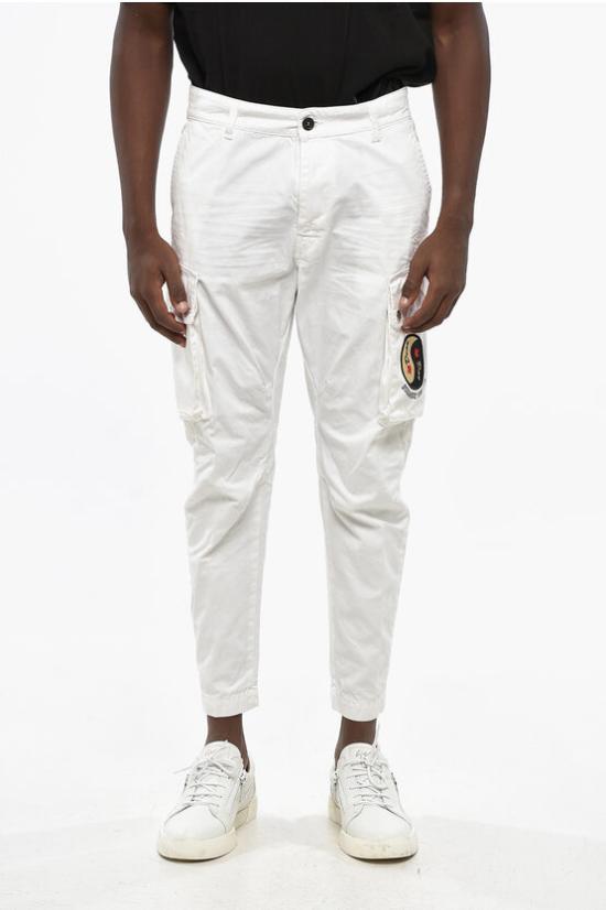  디스퀘어드2 카고 팬츠 S71KB0533 S41794 100 White