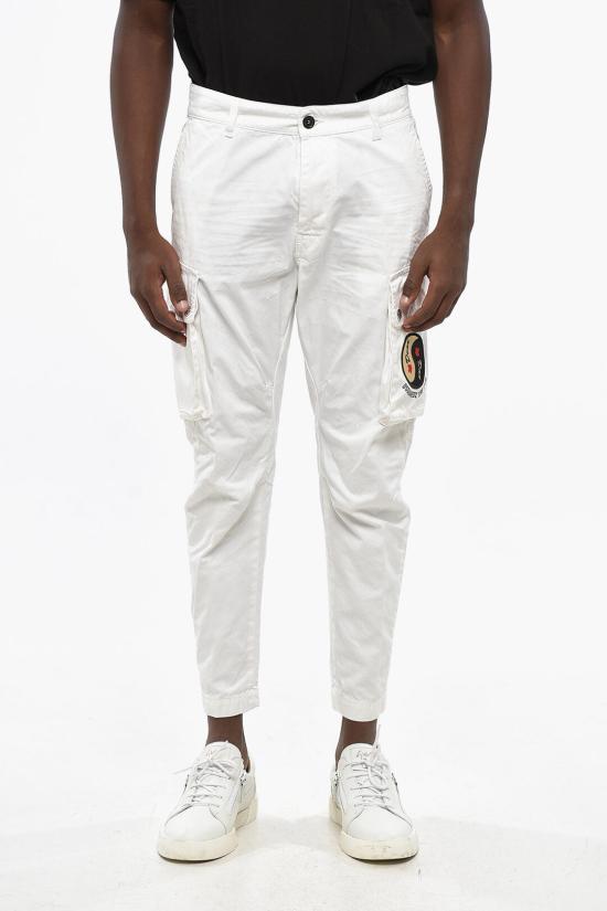  디스퀘어드2 카고 팬츠 S71KB0533 S41794 100 White