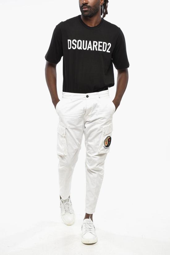  디스퀘어드2 카고 팬츠 S71KB0533 S41794 100 White - DSQUARED2