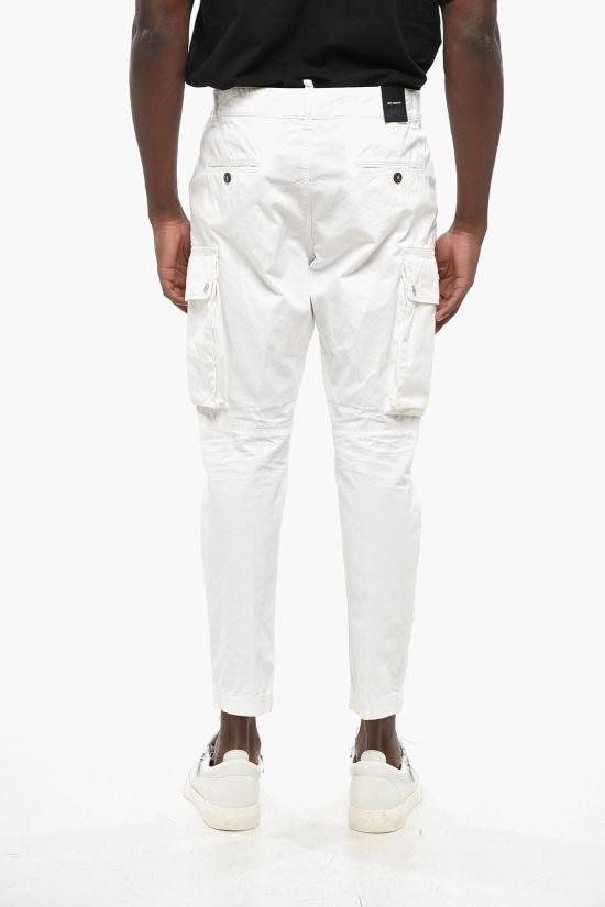  디스퀘어드2 카고 팬츠 S71KB0533 S41794 100 White - DSQUARED2