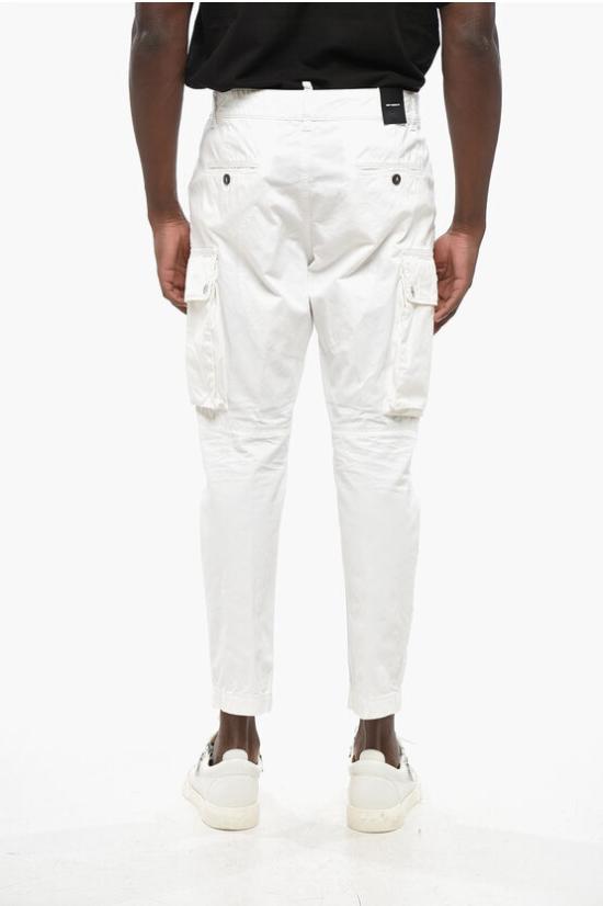  디스퀘어드2 카고 팬츠 S71KB0533 S41794 100 White - DSQUARED2