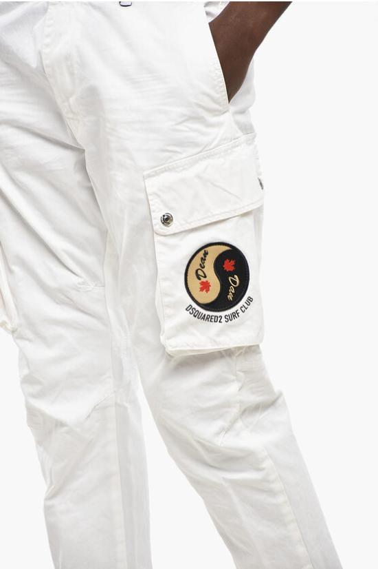  디스퀘어드2 카고 팬츠 S71KB0533 S41794 100 White - DSQUARED2