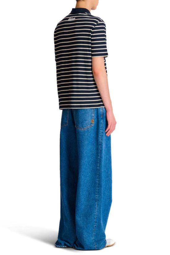 25FW 발망 긴팔 셔츠 FH0GC026GF30SFF BLEU - BALMAIN