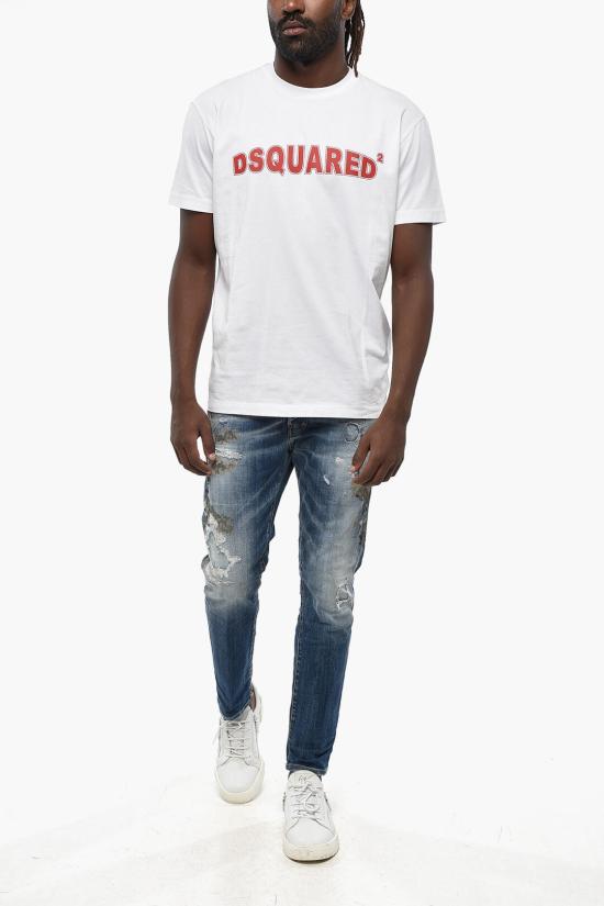  디스퀘어드2 반팔 티셔츠 S71GD1452 D20020 100 White - DSQUARED2