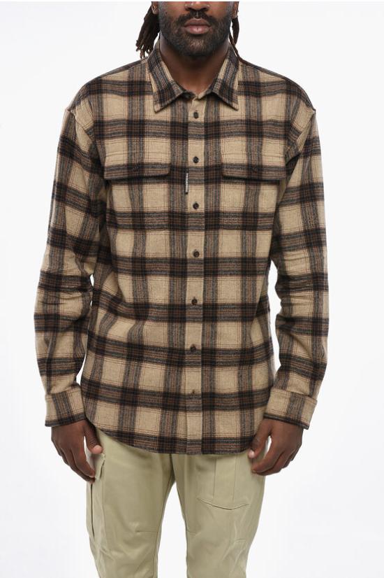  디스퀘어드2 긴팔 셔츠 S71DM0738 D35125 001F Brown