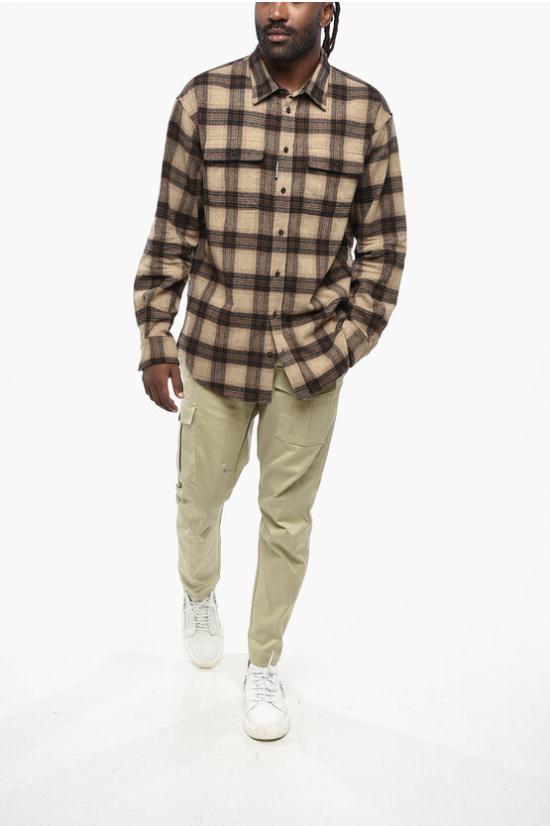  디스퀘어드2 긴팔 셔츠 S71DM0738 D35125 001F Brown - DSQUARED2