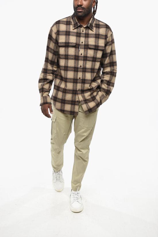  디스퀘어드2 긴팔 셔츠 S71DM0738 D35125 001F Brown - DSQUARED2