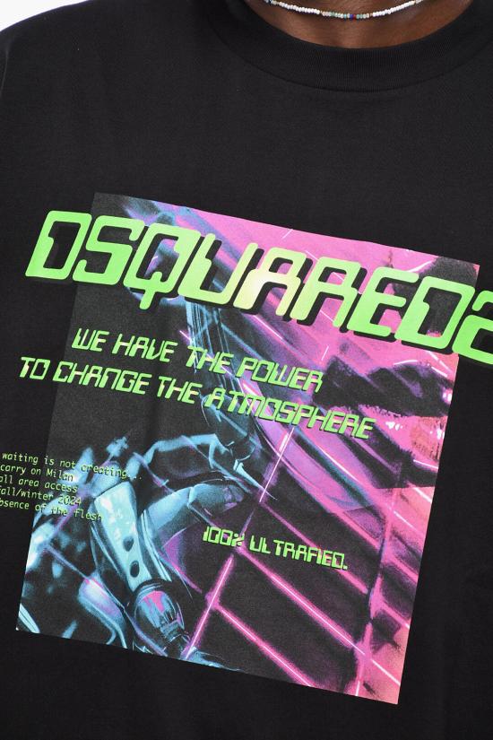  디스퀘어드2 반팔 티셔츠 S71GD1505 D20020 900 Black - DSQUARED2