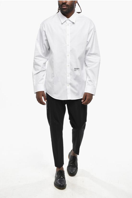  디스퀘어드2 긴팔 셔츠 S74DM0862 S36275 100 White - DSQUARED2