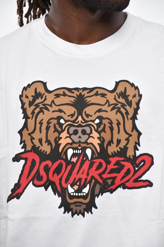  디스퀘어드2 반팔 티셔츠 S74GD1316 D20014 100 White - DSQUARED2