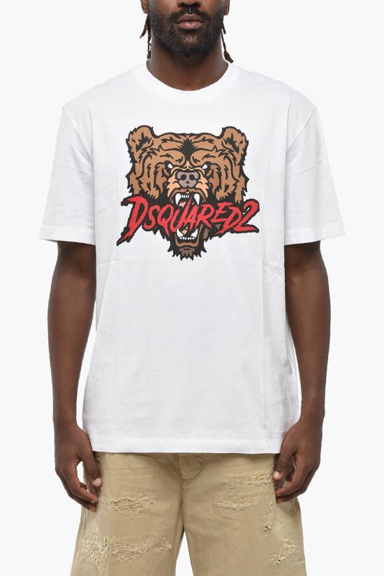  디스퀘어드2 반팔 티셔츠 S74GD1316 D20014 100 White