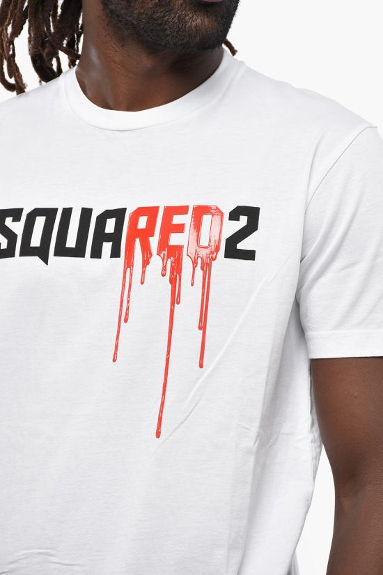  디스퀘어드2 반팔 티셔츠 S74GD1328 S23009 100 White - DSQUARED2