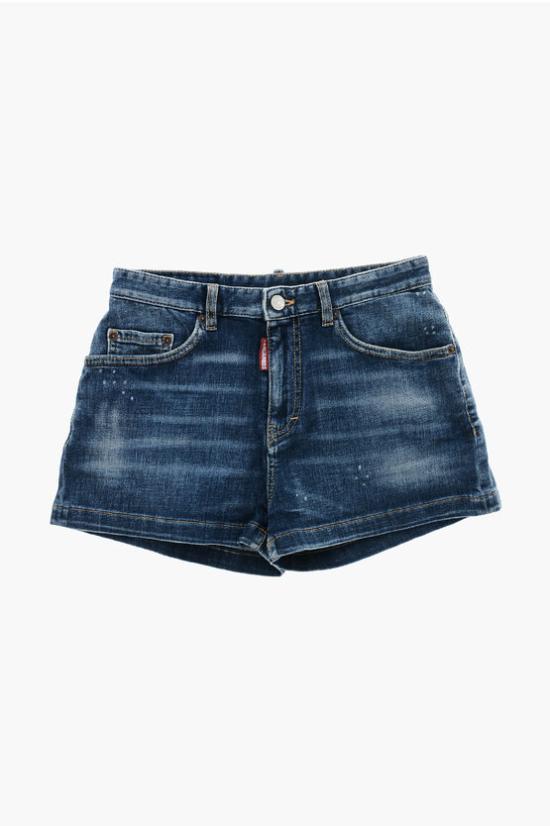  [키즈] 디스퀘어드2 데님 숏팬츠 KDQ0787D0A1WDQ01 Blue