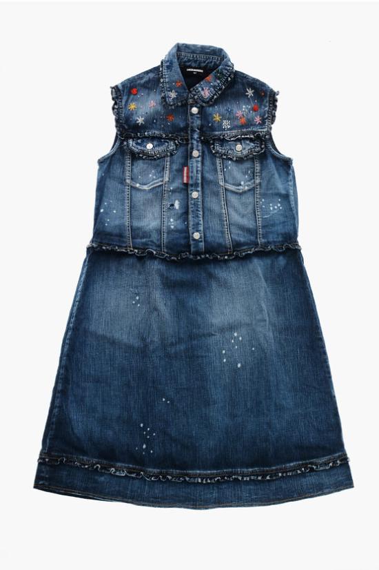  [키즈] 디스퀘어드2 원피스 KDQ1530D0A2YDQ01 Blue