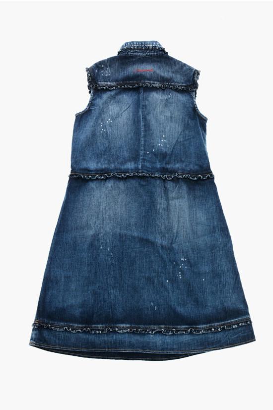  [키즈] 디스퀘어드2 원피스 KDQ1530D0A2YDQ01 Blue - DSQUARED2