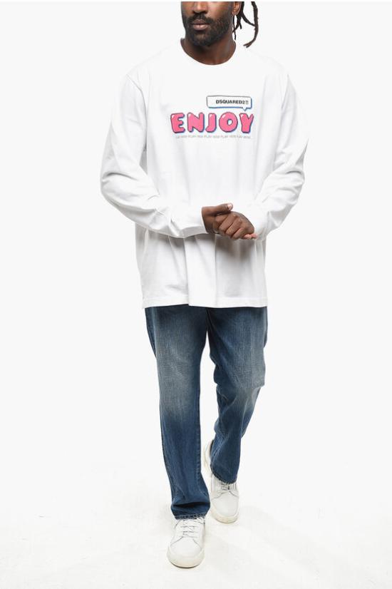  디스퀘어드2 긴팔 티셔츠 S74GD1149S23851100 White - DSQUARED2