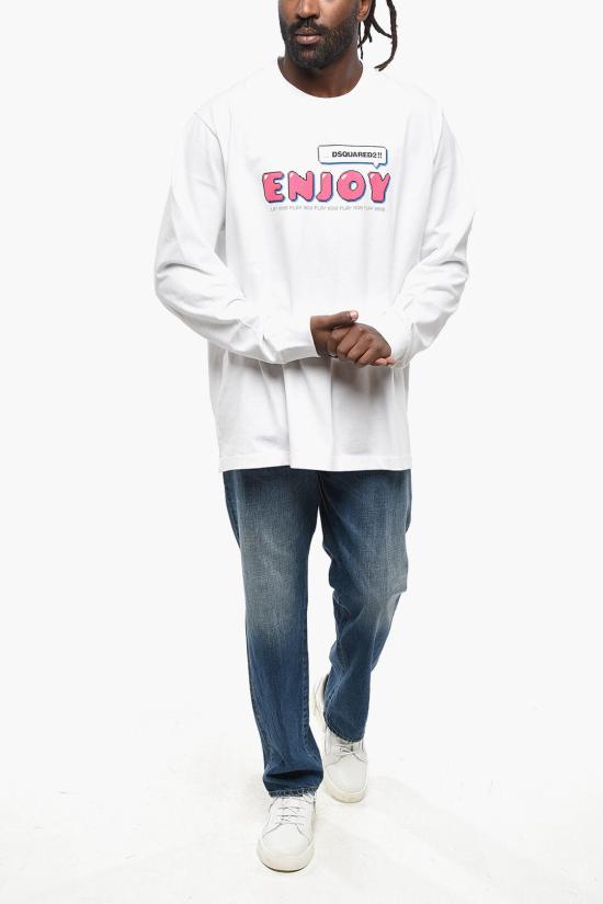  디스퀘어드2 긴팔 티셔츠 S74GD1149S23851100 White - DSQUARED2