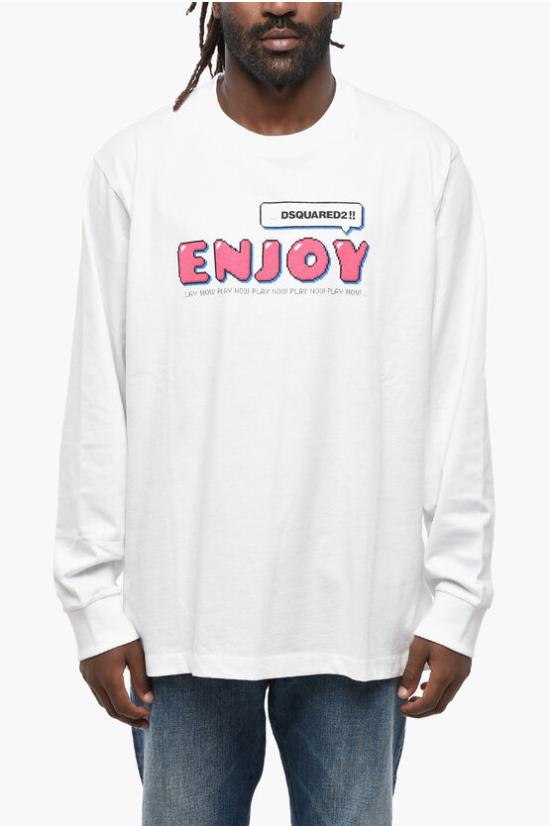  디스퀘어드2 긴팔 티셔츠 S74GD1149S23851100 White