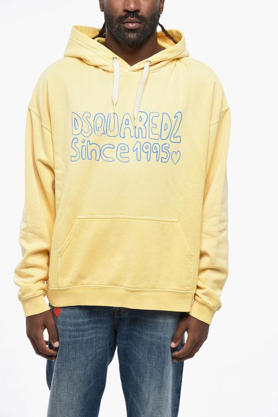  디스퀘어드2 후드 티셔츠 S74GU0735S25030150 Yellow