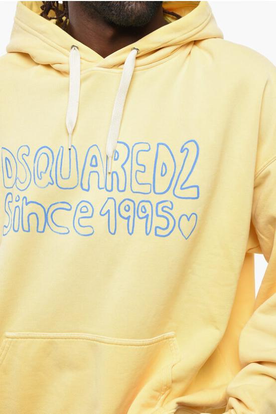  디스퀘어드2 후드 티셔츠 S74GU0735S25030150 Yellow - DSQUARED2
