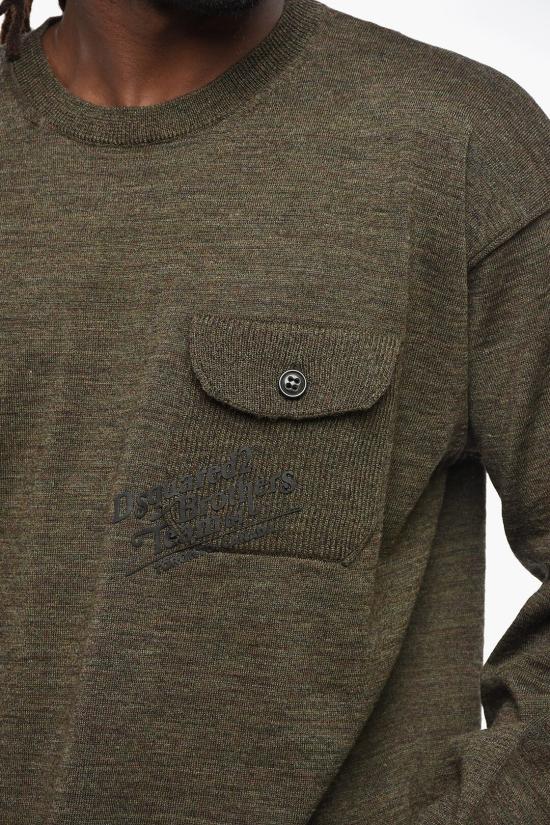  디스퀘어드2 스웨터 S74HA1344S18312727 Military Green - DSQUARED2