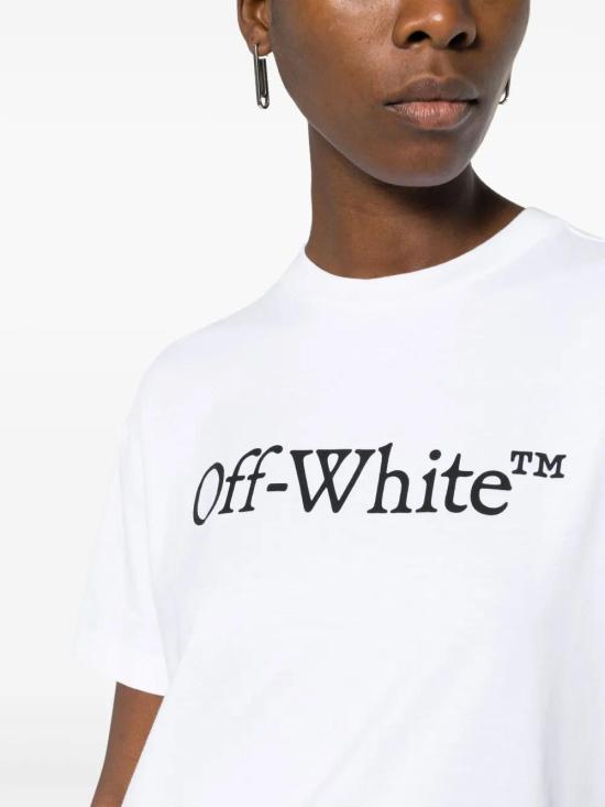 25FW 오프화이트 반팔 티셔츠 OWAA089C99JER0030110 0110 WHITEBLAC - OFF WHITE