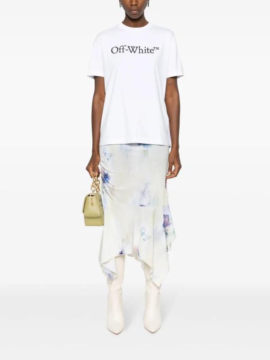 25FW 오프화이트 반팔 티셔츠 OWAA089C99JER0030110 0110 WHITEBLAC - OFF WHITE