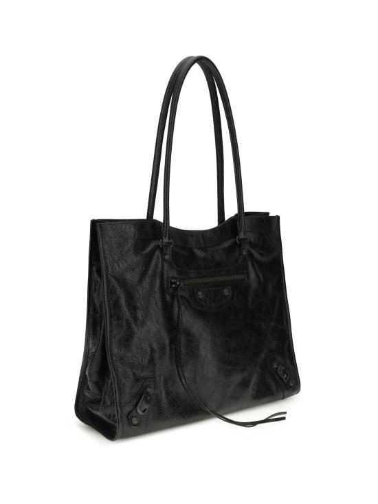26SS 발렌시아가 르 시티 토트백 미디움 8518182ABEK 1000 BLACK - BALENCIAGA