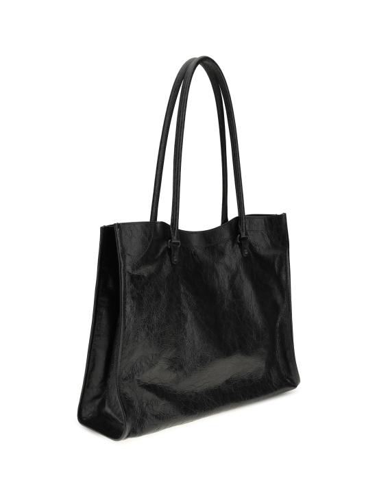 26SS 발렌시아가 르 시티 토트백 미디움 8518182ABEK 1000 BLACK - BALENCIAGA
