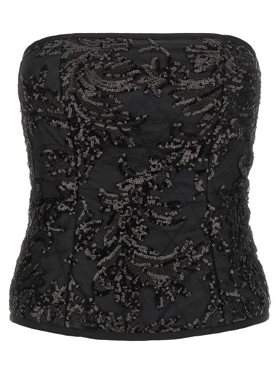 25FW 르 트윈스 이브닝 티셔츠 ELODIELACEBLACKINBLACK Black