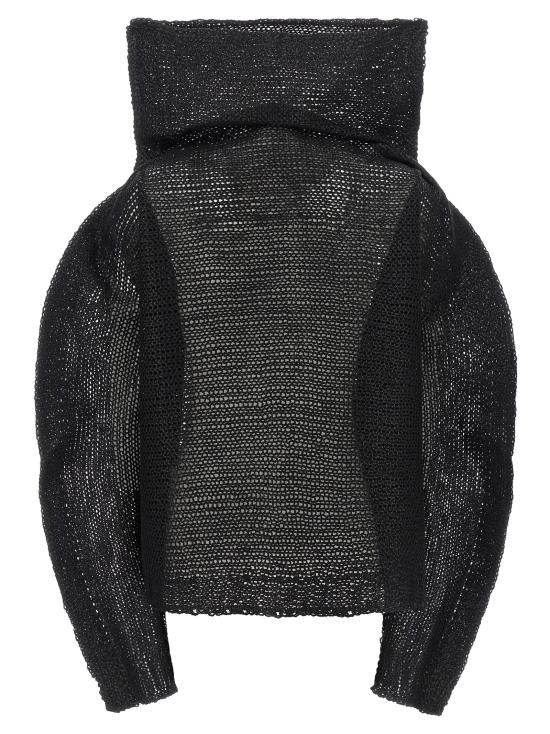 25FW 이세이 미야케 탑 IM58KN27815 Black - ISSEY MIYAKE