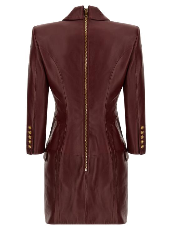 25FW 발망 숏 원피스 FF0R9391LD633AR Bordeaux - BALMAIN