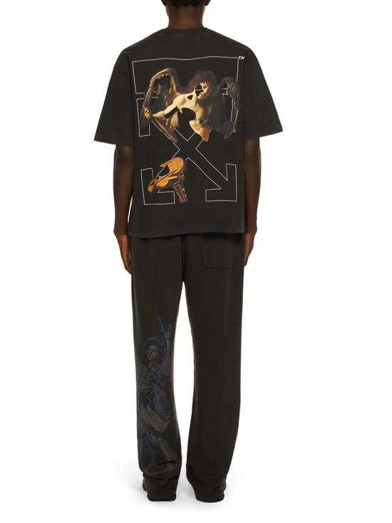 25FW 오프화이트 반팔 티셔츠 OMAA120F25JER00V1301 1301 VINTAGE BL - OFF WHITE