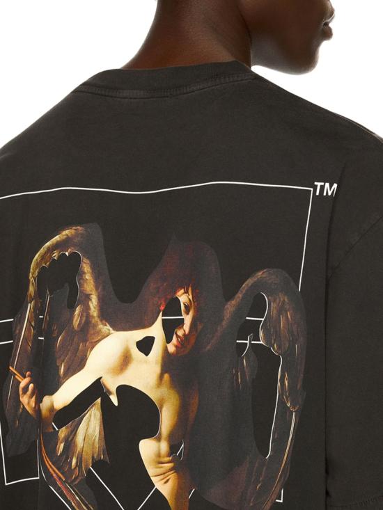 25FW 오프화이트 반팔 티셔츠 OMAA120F25JER00V1301 1301 VINTAGE BL - OFF WHITE