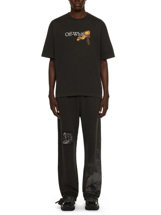 25FW 오프화이트 반팔 티셔츠 OMAA120F25JER00V1301 1301 VINTAGE BL - OFF WHITE