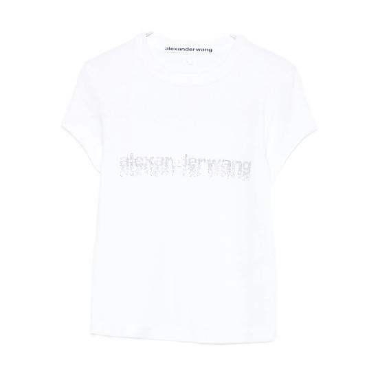 26SS 알렉산더 왕 반팔 티셔츠 1CC1261209 100 WHITE