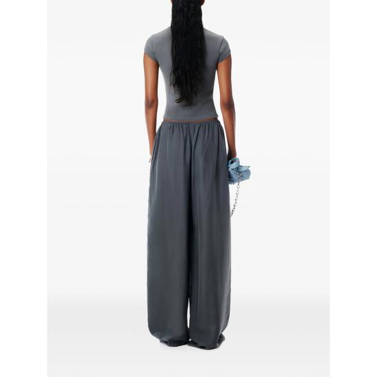 26SS 알렉산더 왕 크리스털 데그라데 로고 코튼 베이비 티셔츠 1CC1261209 020 GREY - ALEXANDER WANG