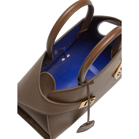 26SS 살바토레 페라가모 토트백 215608 0771867 CLLAP BROWN - SALVATORE FERRAGAMO