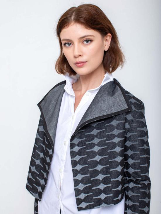  Blue Skies Workroom 자켓 블루 스카이 워크룸 앵글드 재킷 반사 블랙