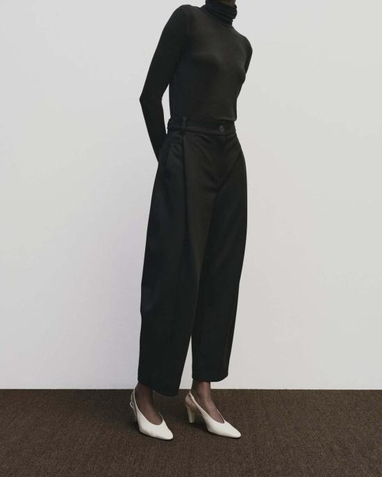  미정박 긴팔 티셔츠 미정 박 롤넥 탑 - MIJEONG PARK