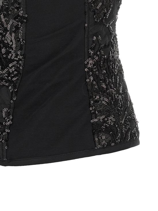 25FW 르 트윈스 탑 ELODIELACEBLACKINBLACK Black - LE TWINS