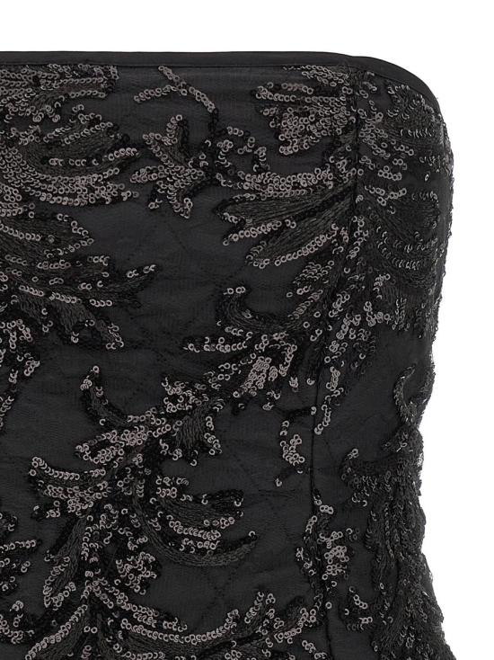 25FW 르 트윈스 탑 ELODIELACEBLACKINBLACK Black - LE TWINS