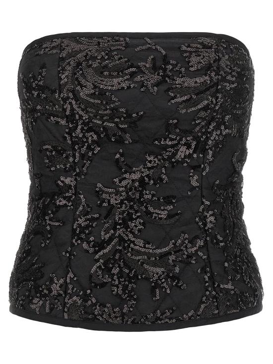 25FW 르 트윈스 탑 ELODIELACEBLACKINBLACK Black