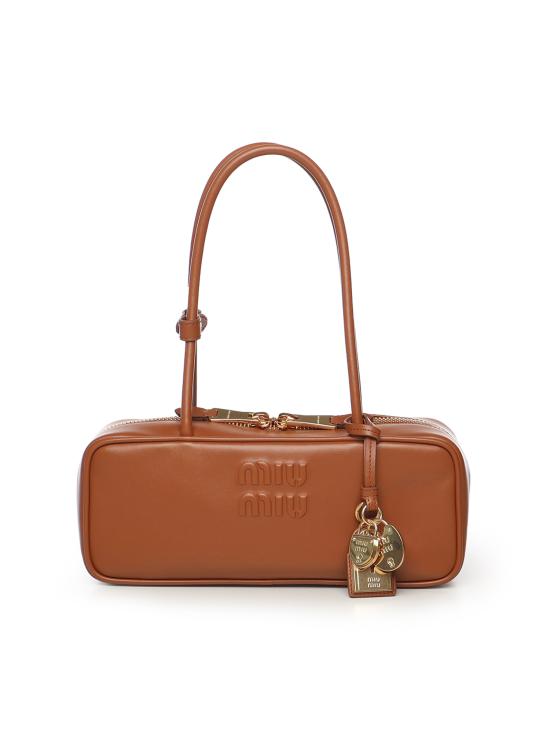 25FW 미우미우 토트백 5BB1732CRWF0046 COGNAC DOM