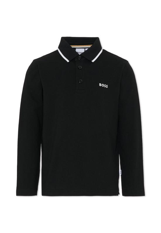 25FW [키즈] 보스 폴로 셔츠 J52330 09B BLACK