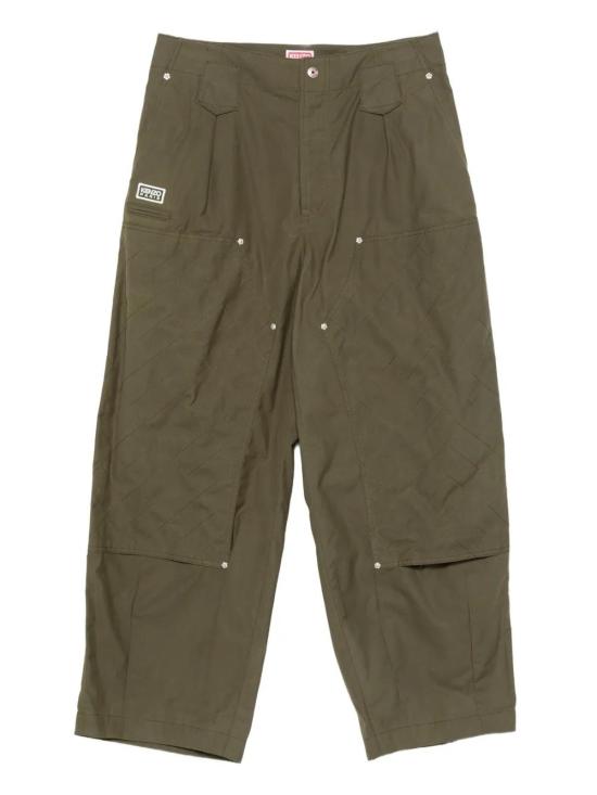 25FW 겐조 스트레이트 팬츠 FF65PA2469HD 51 COTTON DARK KHAKI