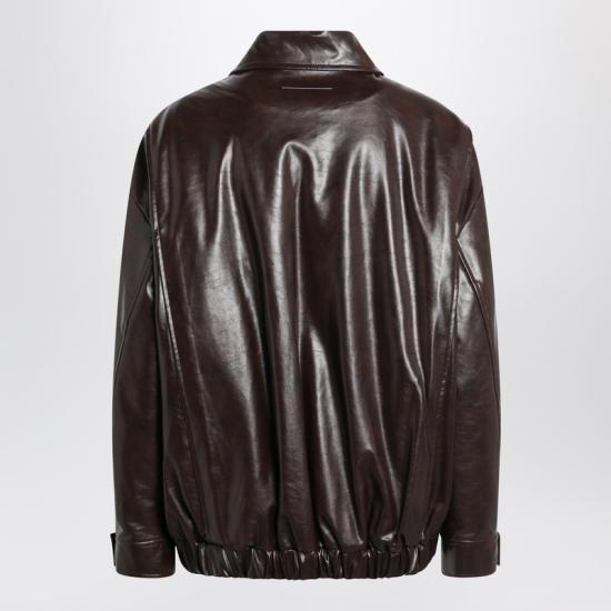  MM6 메종마르지엘라 가죽 자켓 S52AM0325M35465 Burgundy - MM6 MAISON MARGIELA