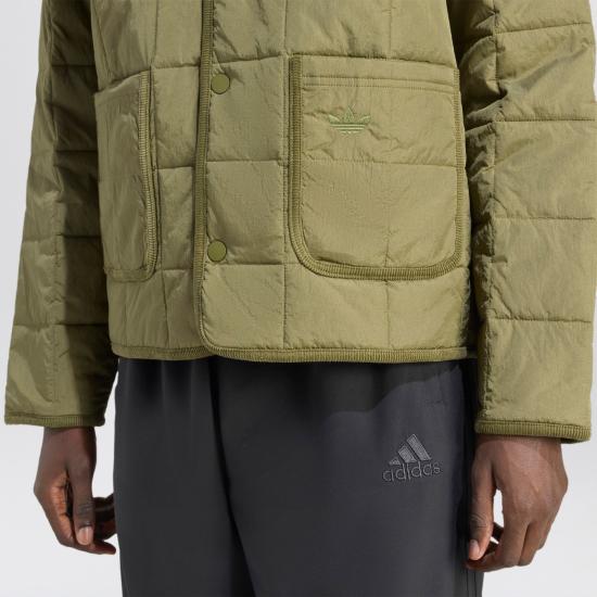 25FW 아디다스 오리지널스 퀼티드 자켓 JW5818PL Green - ADIDAS
