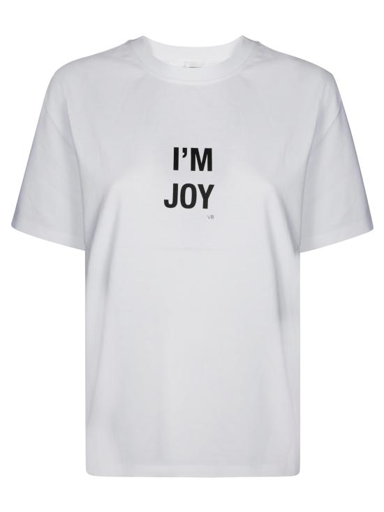 25FW 빅토리아 베컴 반팔 티셔츠 1425JTS007015A 9591 BIANCO